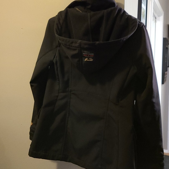 ROOTS Hooded Black Rain Jacket - Picture 3 of 8